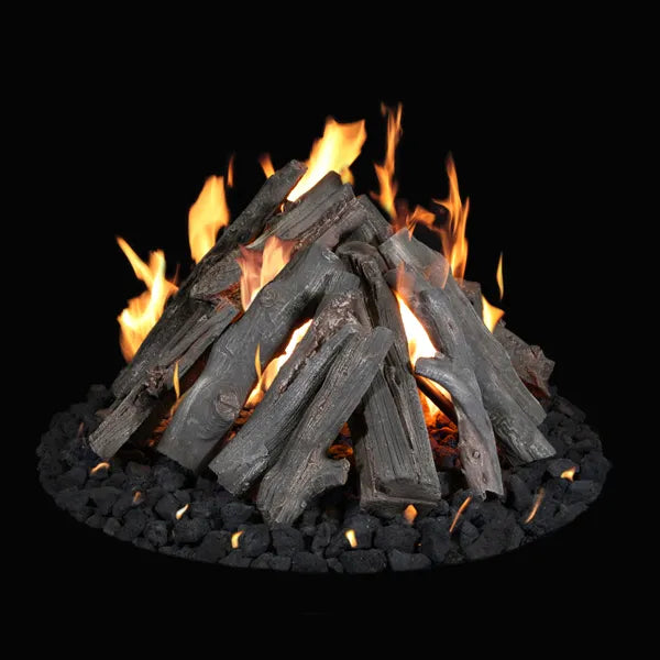 Grand Canyon Glowfire Arizona Weathered Oak Charred Gas Log Set - Size 30