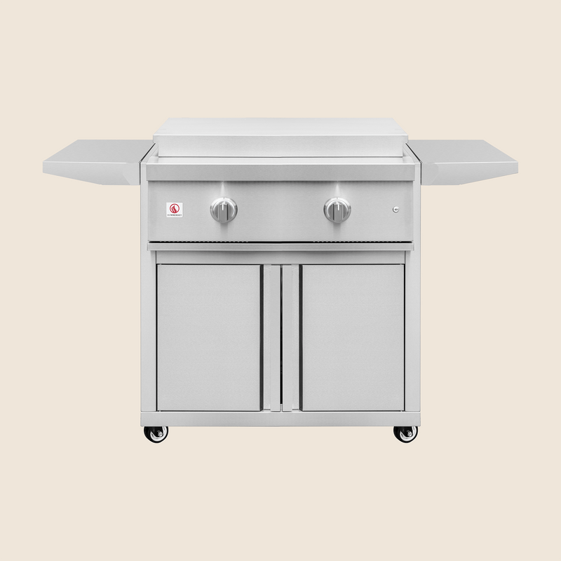 Load image into Gallery viewer, Summerset Cart for 30-Inch Griddle Pro Grill – #304 Stainless Steel Outdoor Grill Cart with Storage, Ventilation, and Locking Wheels
