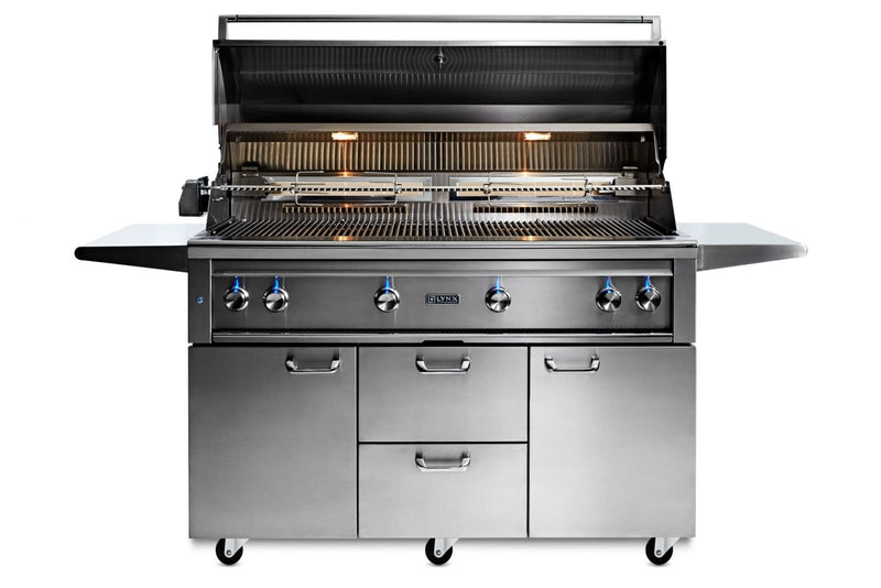 Load image into Gallery viewer, Lynx Professional 54-Inch Freestanding Gas Grill With One Infrared Trident Burner And Rotisserie
