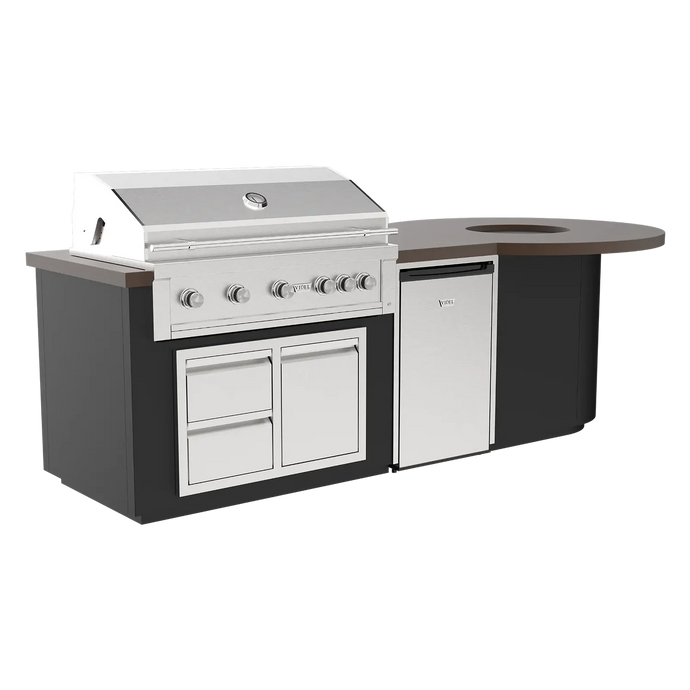 Videl Luxe 112I Firepit - BBQ Island