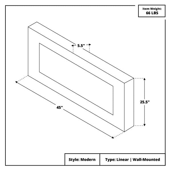 Load image into Gallery viewer, Modern Flames CLX2 Series Linear Electric Fireplace - 45&quot;
