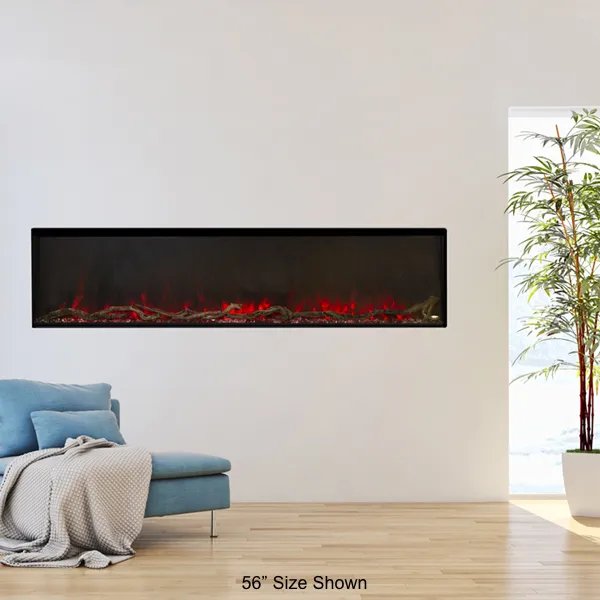 Load image into Gallery viewer, Modern Flames Landscape Pro Slim Linear Electric Fireplace – 68”
