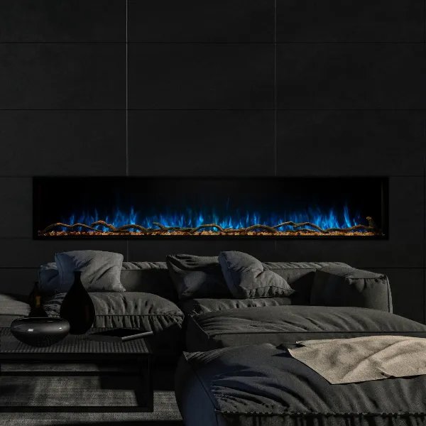 Load image into Gallery viewer, Modern Flames Landscape Pro Slim Linear Electric Fireplace – 80”
