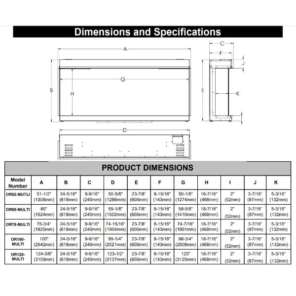 Load image into Gallery viewer, Modern Flames Orion Multi Heliovision Electric Fireplace - 76&quot;
