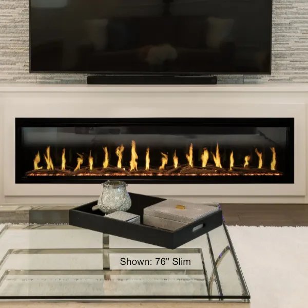 Load image into Gallery viewer, Modern Flames Orion Slim Heliovision Electric Fireplace - 76&quot;
