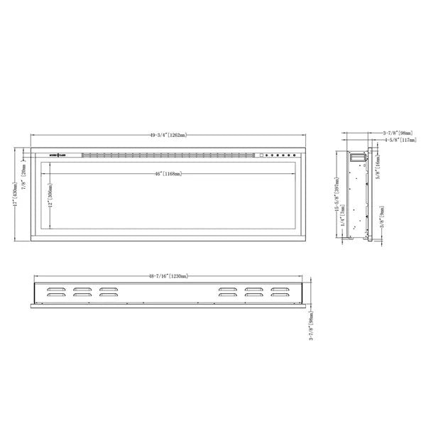 Load image into Gallery viewer, Modern Flames Spectrum Slimline Electric Fireplace - 50&quot;
