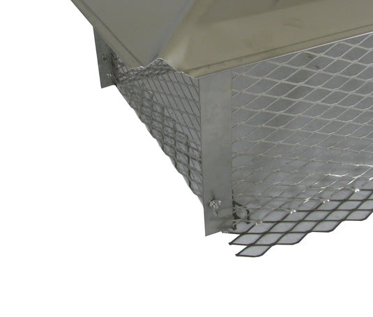MULTI-FLUE CHIMNEY CAPS - BLACK *REVERSIBLE* - CA 5/8" MESH