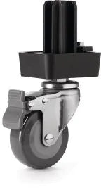 Napoleon Heavy Duty Swivel Castors upgrade kit for Rogue Series Gas Grills with integrated brakes and large rubberized wheels for smooth, damage-free mobility.