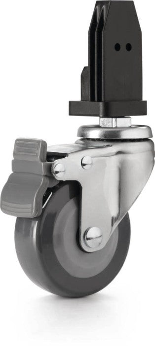 Napoleon Heavy Duty Swivel Castors Upgrade Kit for Prestige PRO 500 Gas Grill with four large rubberized swivel wheels and integrated parking brake for enhanced mobility and stability.