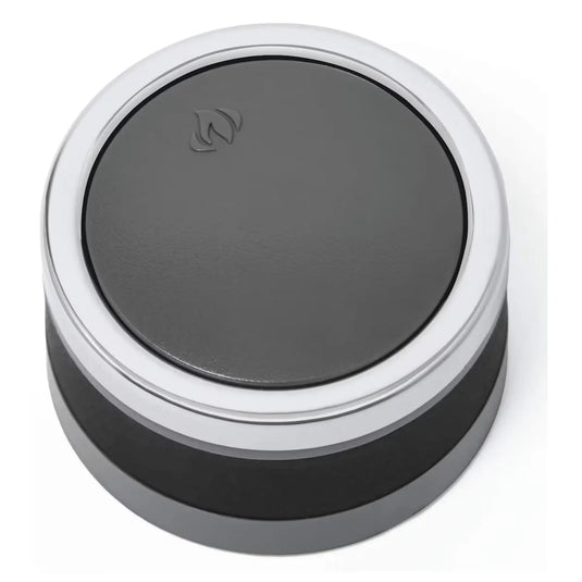 Napoleon Large Control Knob for Prestige® 500 Gas Grills, Black with Clear Flame Design, Illuminated for Nighttime Grilling.