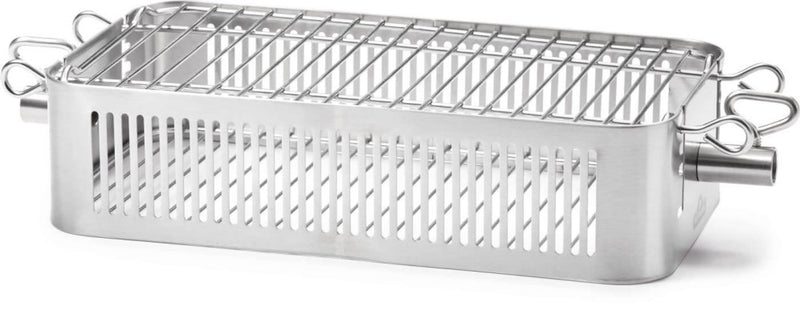 Load image into Gallery viewer, Napoleon Stainless Steel Rotisserie Grill Basket for BBQs – fits most spit rods, ideal for veggies, wings, and fries
