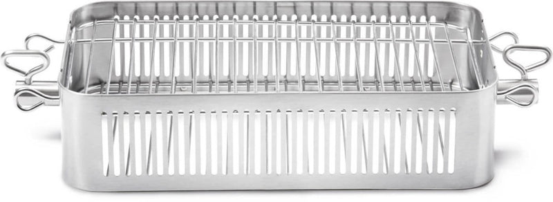 Load image into Gallery viewer, Napoleon Stainless Steel Rotisserie Grill Basket for BBQs – fits most spit rods, ideal for veggies, wings, and fries

