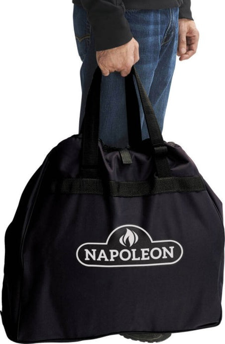 Napoleon TravelQ™ 285 Heavy-Duty Carry Bag with reinforced handles and fade-resistant PVC polyester