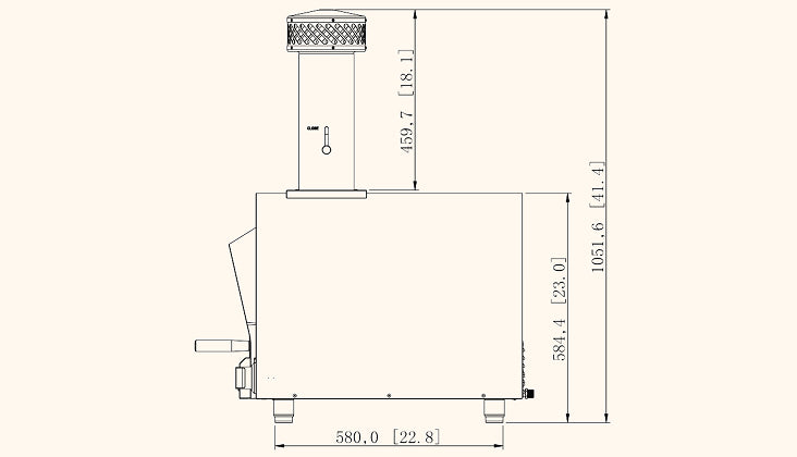 Load image into Gallery viewer, Summerset Hybrid Pizza Oven – Dimensions and Measurements Diagram

