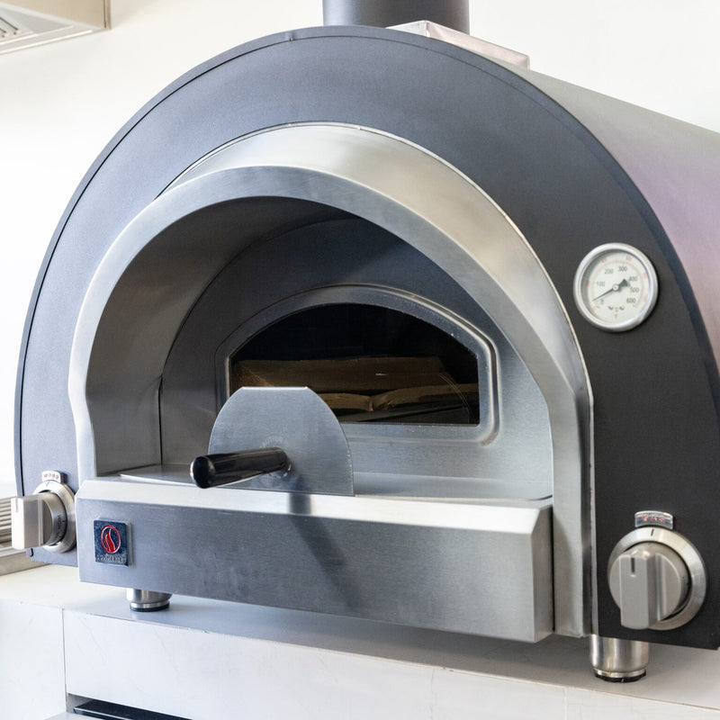 Load image into Gallery viewer, Summerset Hybrid Pizza Oven – Outdoor Stainless Steel Gas and Wood-Fired Pizza Oven with Cooking Stone and Adjustable Feet
