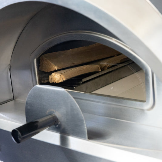 Summerset Hybrid Pizza Oven – Outdoor Stainless Steel Gas and Wood-Fired Pizza Oven with Cooking Stone and Adjustable Feet