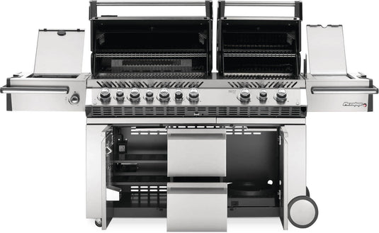 Napoleon Prestige PRO™ 825 RSBI with Power Side Burner, Infrared Rear & Bottom Burners-10 Burners