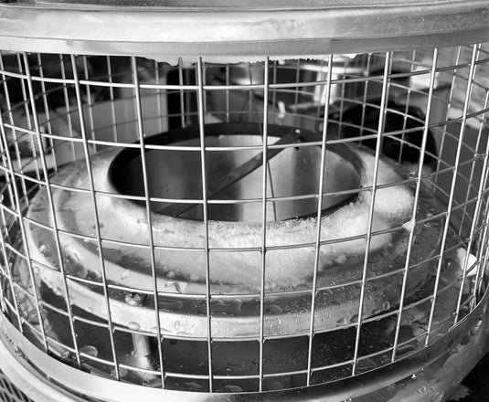 ROUND CAP DAMPER SOLID PACK 1" MESH
