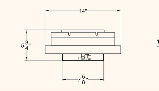 Dimensions of Summerset Single Side Burner