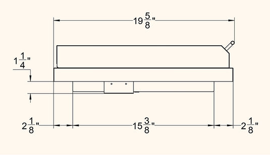 Dimensions of Summerset Single Side Burner
