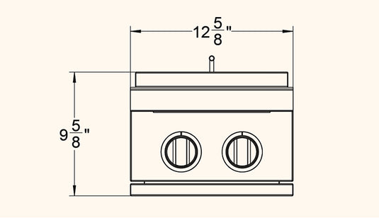 Dimensions of the Summerset Double Side Burner – Width, Depth, and Height Measurements for Built-In Installation