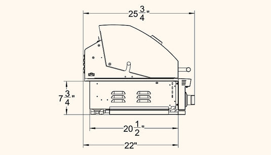 Dimensions for Summerset Sizzler 40″ Built-in Grill