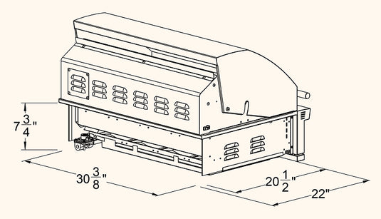 Summerset Sizzler Pro 32″ Built-In Grill Dimensions
