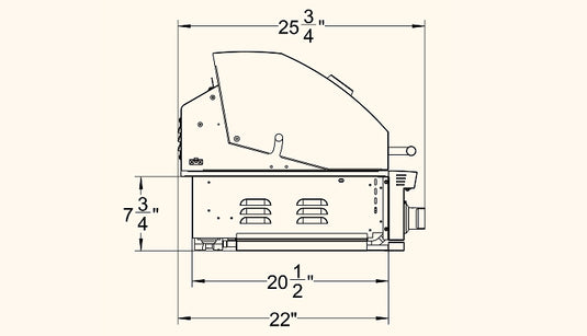 Summerset Sizzler Pro 40″ Built-in Grill – Dimensions