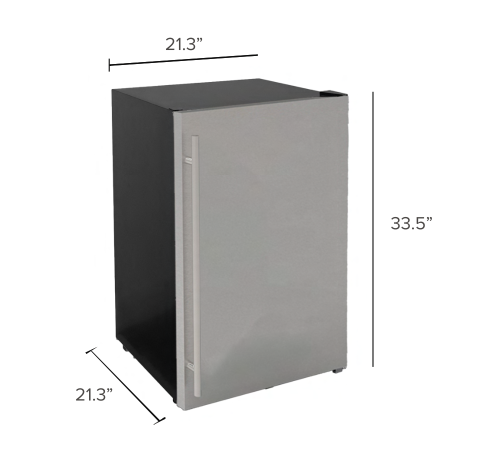 Summerset 22” Outdoor Approved Refrigerator and Beverage Cooler 4.1CU.FT 156Cans SSRFR-22D