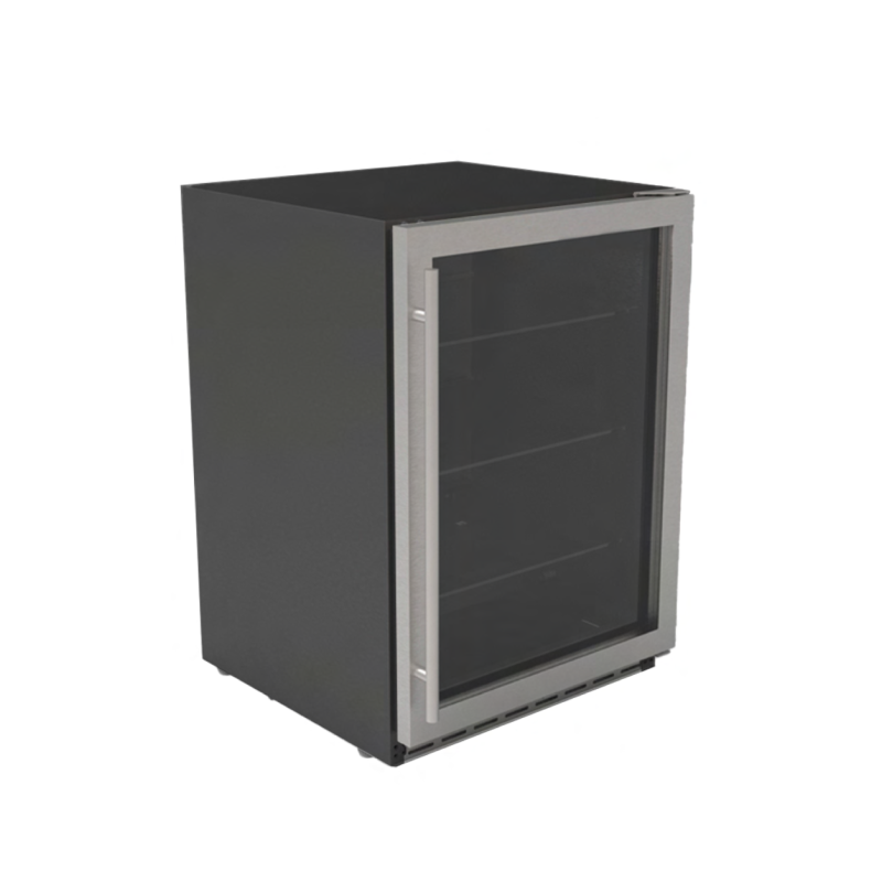 Load image into Gallery viewer, Summerset 24” Outdoor Rated Refrigerator with Glass Door 5.12CU.FT 161Cans SSRFR-24G

