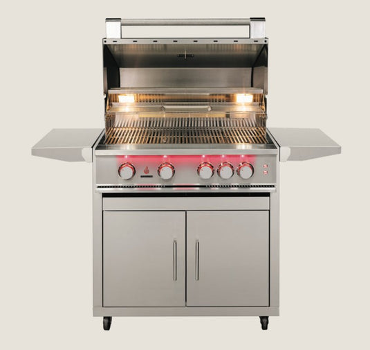 TrueFlame Freestanding Cart with Fold-Down Side Shelves for 40" Grill