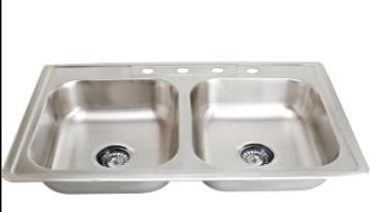 Elite Stone Top mount sink double bowl - SM560-820D