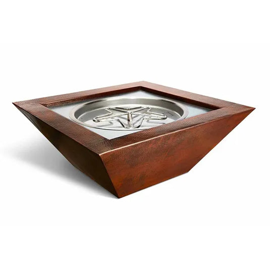 Sedona Copper Square Gas Fire Bowl