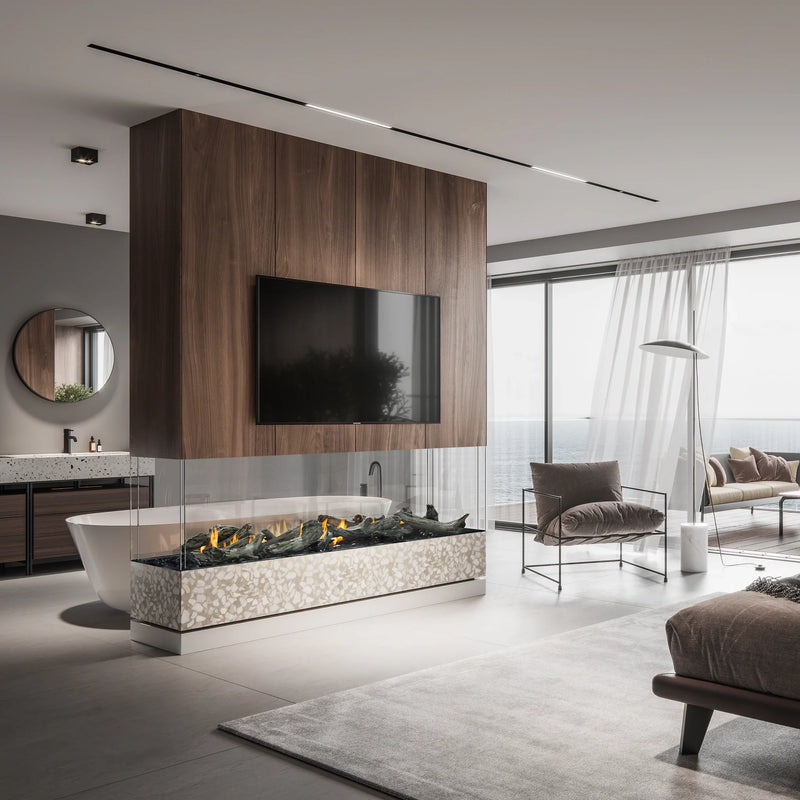 Load image into Gallery viewer, Stellar Enlight Island Four Sided Gas Fireplace
