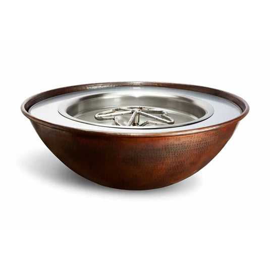 Tempe Copper Round Gas Fire Bowl