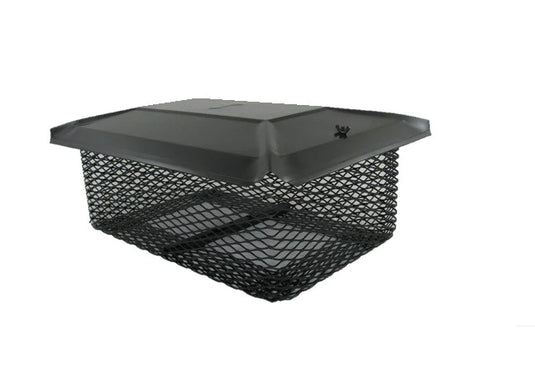 CALIFORNIA UNIVERSAL CHIMNEY CAP - BLACK GALVANIZED - 5/8" MESH