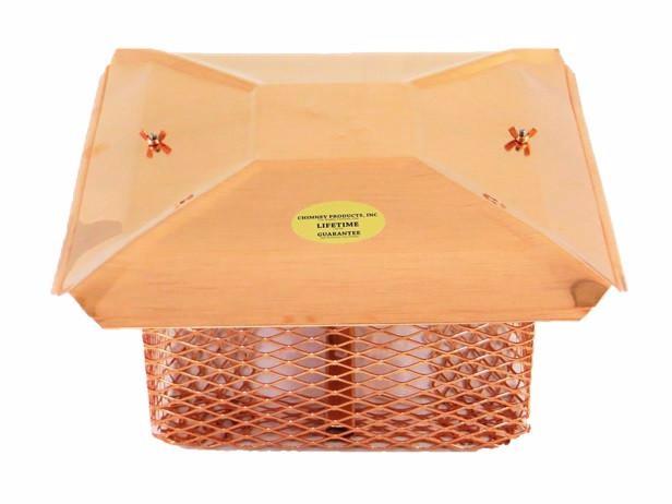 Load image into Gallery viewer, UNIVERSAL CHIMNEY CAP FOR THE MIDWEST AND NORTHEAST - COPPER - 3/4&quot; MESH
