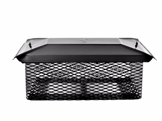 CALIFORNIA UNIVERSAL CHIMNEY CAP - BLACK GALVANIZED - 5/8" MESH