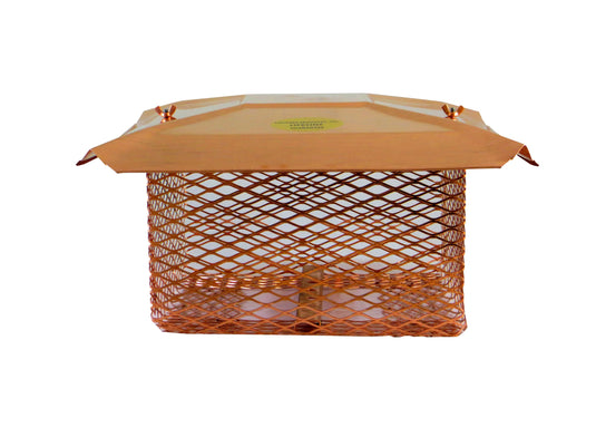 UNIVERSAL CHIMNEY CAP FOR THE MIDWEST AND NORTHEAST - COPPER - 3/4" MESH