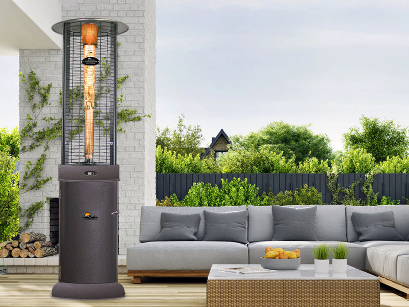 Load image into Gallery viewer, Paragon Outdoor Shine Round Flame Tower Heater, 82.5”, 32,000 BTU
