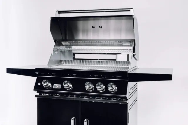 Load image into Gallery viewer, WHISTLER GRILLS 4 Burner Black Double Door Cart Model
