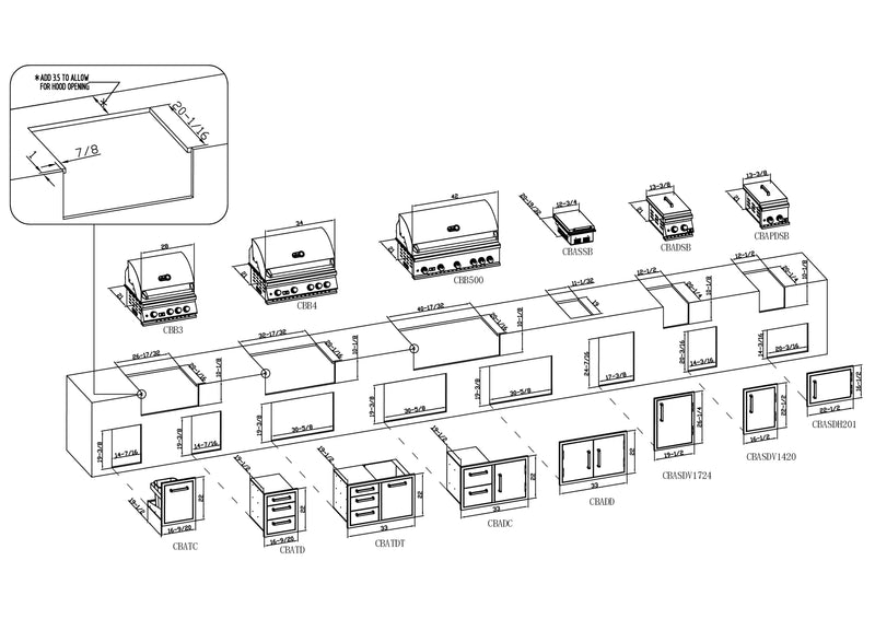 Load image into Gallery viewer, WHISTLER Built-In 4 Burner
