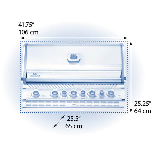 Napoleon Built-in Prestige PRO™ 665 RB with Infrared Rear Burner-7 Burners