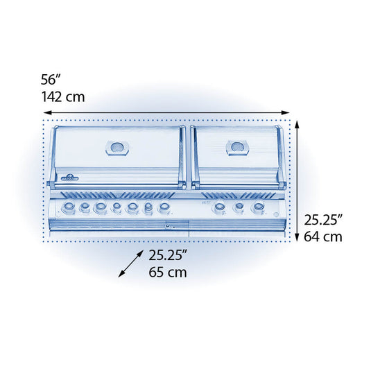Napoleon Built-in Prestige PRO™ 825 RBI with Infrared Bottom and Rear Burners-9 Burners