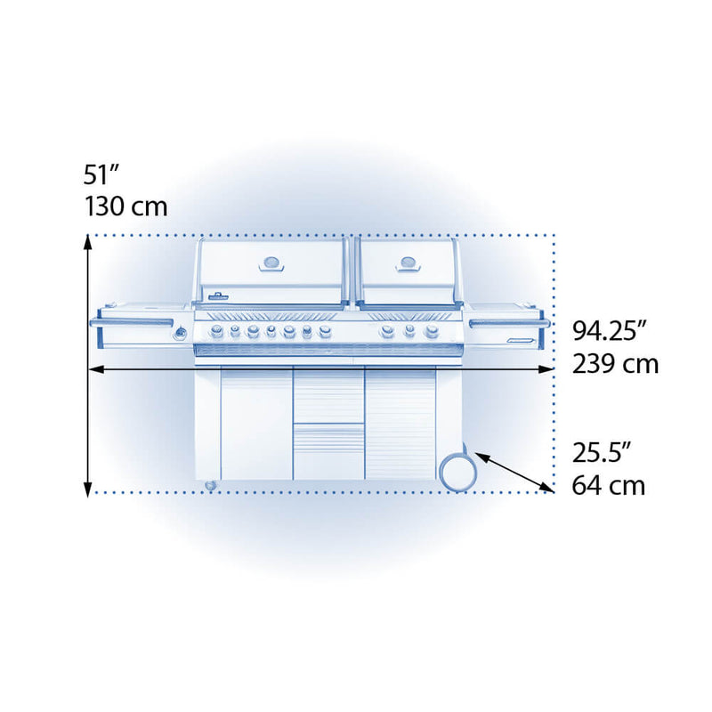 Load image into Gallery viewer, Napoleon Prestige PRO™ 825 RSBI with Power Side Burner, Infrared Rear &amp; Bottom Burners-10 Burners
