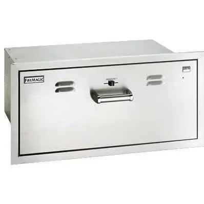 Fire Magic Premium Flush 30-Inch Built-In 110V Electric Stainless Steel Warming Drawer - 53830-SW