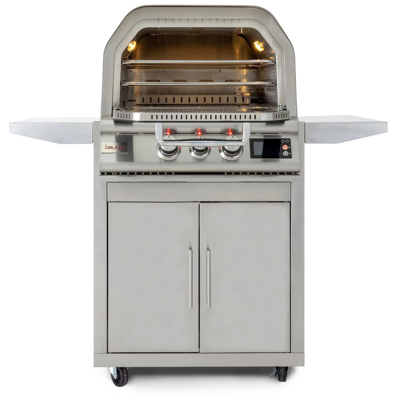 Load image into Gallery viewer, Blaze 26-Inch Freestanding Outdoor Pizza Oven W/ Rotisserie &amp; Cart
