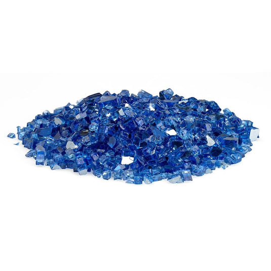 1/4" Cobalt Reflective Fire Glass
