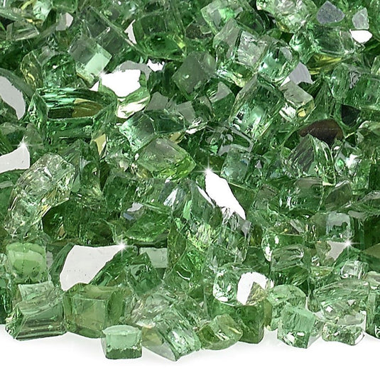 1/4" Evergreen Reflective Fire Glass