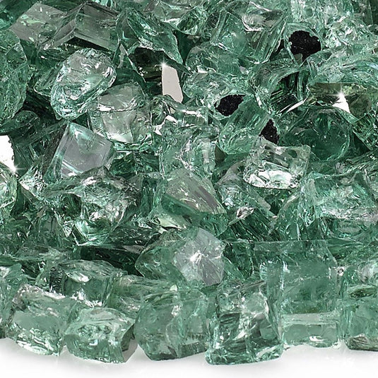 1/2" Evergreen Reflective Fire Glass